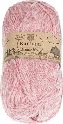Obrázek produktu pro Příze MELANGE WOOL - 100g / 170 m - Melír,Růžová,Bílá