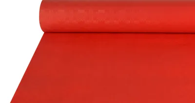 Produktbild von Papstar Damasttischtuch rot 50 x 1m 12573