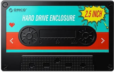 Produktbild von Orico 2580 HDD/SSD 2.5" drive enclosure, 5Gbps, USB-A to USB Micro-B (black)