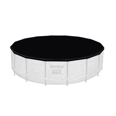 Produktbild von Bestway® Ersatzteil Abdeckplane (schwarz) für Power Steel™ und Steel Pro MAX™ Pools Ø 549 cm, rund