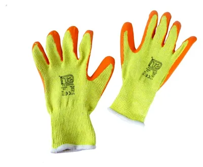 Produktbild von Orangene Greifhandschuhe - Größe M - 8-12 Paar