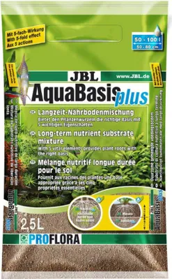 Productafbeelding van JBL GmbH & Co. AquaBasis Plus, 2,5 liter, 2,5 kg, bruin, 220 mm, 270 mm, 55 mm