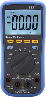 Produktbild von B33+ Cyfrowy multimetr Bluetooth z wyświetlaczem LCD do pomiaru napięcia AC/DC, prądu, rezystancji