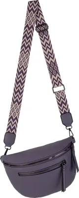 Produktbild von Bauchtasche Umhängetasche Crossbody-Bag Hüfttasche Kunstleder Italy-Design PURPLE (1158)