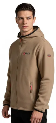 Productafbeelding van Geographical Norway WY9247H/GN-Taupe: Heren fleece trui in bruin