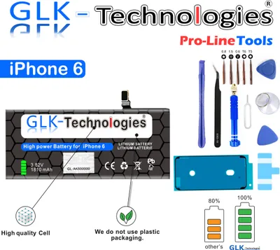 Produktbild von GLK-TECHNOLOGIES  Akku für Apple iPhone 6 6G A1586 A1549 A1589 Batterie  Pro