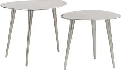 Image de Table basse design argentée moderne pour salon - ACHETER MAINTENANT