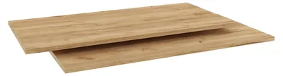 Image de Ensemble de 2 étagères pour armoire 100 cm NILSA - chêne doré artisanal