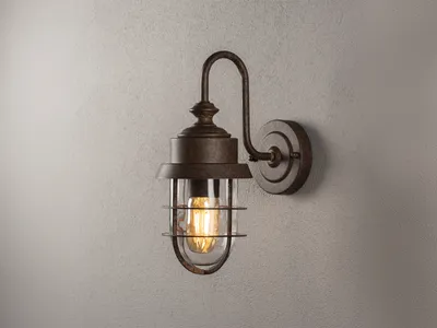 Produktbild von LED Außenwandleuchte Stahl Rostoptik, Wandlaterne Terrassenbeleuchtung Hauswand