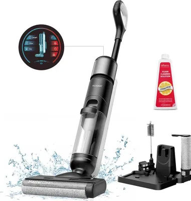 Produktbild von AC1 Elite - Akkusaugwischer 2‑in‑1 - Selbstreinigung - 50 Min Laufzeit - Schmutzerkennung - 3 Modi - Doppeltanksystem - LCD‑Display - Weiß