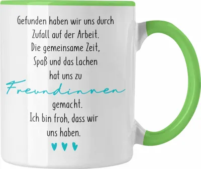 Produktbild von Trendation - Kollegin Tasse Geschenk Beste Arbeitskollegin Geschenkidee Abschied Abschiedsgeschenk von Kolleginnen zu Freundinnen (Grün)