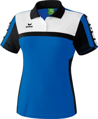 Produktbild von Erima CLASSIC 5-CUBES Poloshirt Damen new royal/schwarz/weiß 42
