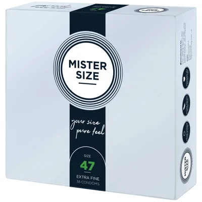 Obrázok produktu pre Mister Size, Kondómy 47 mm, 36 kusov