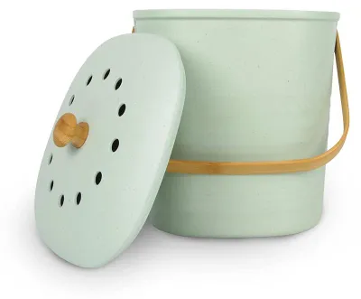 Image de BIRAMBEAU - Poubelle de compost, 3,5 litres, couleur : vert