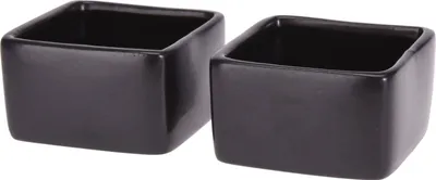 Produktbild von Schwarze dekorative Soßenschalen aus Porzellan, 2 Stk.