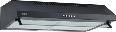 Produktbild von NEG Unterbau Dunstabzugshaube NEG15-AT+ 60cm mit Doppelmotor, 384 m³/h, Abluft & Umluft  Farbe: schwarz