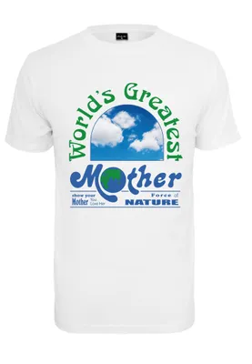Image de Mr. Tee Tee-shirt Mother Nature Day blanc - L