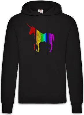 Produktbild von Urban Backwoods Unicorn I, Herren Hoodie, Farbe: Schwarz, Größe: L