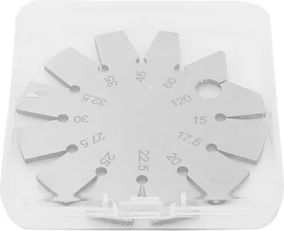 Immagine prodotto di Goniometro per smussare in acciaio inox per bordi smussati, goniometro per lame di coltello con misura 15-120 gradi