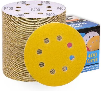Productafbeelding van 100 Stuks Schuurschijven 125mm Korrel 400 Klittenband voor Excentrische Schuurmachine