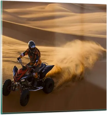 Produktbild von Bilder auf glas - Safari Rallye Wettkämpfe Sport - 30x30cm - Glasbilder - Wandbilder - Kunstdruck - zum Aufhängen bereit - Wanddekoration aus Glas - Glas Bilder - Wandbild auf Glas - GAC30x30-2268