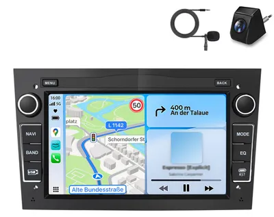 Immagine prodotto di Autoradio per Opel Astra H Corsa C/D Vectra C Zafira GPS NAVI 2+64GB Carplay Android con microfono, telecamera posteriore, WIFI DAB+