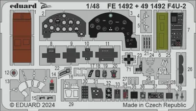 Produktbild von Eduard Accessories FE1492 - 1:48 F4U-2 HOBBY BOSS - Neu