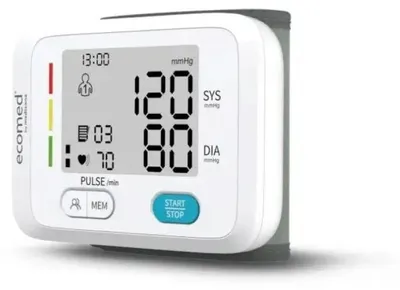 Produktbild von Ecomed BW-83E, Oberarm, Automatisch, Weiß, LCD, 2 Benutzer, 13,5 - 19,5 cm