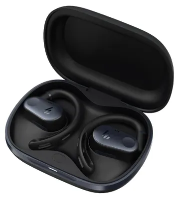 Produktbild von Open-Ear True Wireless Kopfhörer - Bluetooth 5.4 - LDAC Hi-Res-Audio - 40 Stunden Akkulaufzeit - Aktive Geräuschunterdrückung - Wasserfest - Schwarz