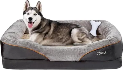 Zdjęcie produktu dla XXL legowisko dla psa duże psy XXL duże ortopedyczne legowisko dla psa piankowe legowisko dla psa sofa dla psa ze zdejmowanym pokrowcem do prania piszcząca zabawka