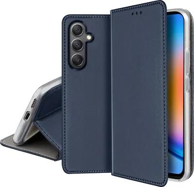 Immagine prodotto di CUSTODIA IN PELLE per Samsung Galaxy S24 FE MAGNETICA BOOK CASE TOKRA VETRO 9H