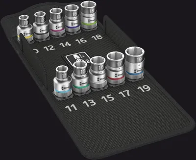 Produktbild von Wera - 8790 HMC HF 1 Zyklop Steckschlüsseleinsatz-Satz, mit Haltefunktion, 10-teilig; 5004203001