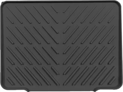 Produktbild von Silikon-Abtropfmatte für Küchenspüle, Schrägdesign, hitzebeständige Abtropfunterlage, Abtropfschale für Kochgeschirr, Luftzirkulation