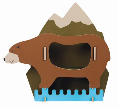 Produktbild von Werkhaus Kindergarderobe - Bär, Holz, L 42 cm, H 40 cm, T 12,5 cm