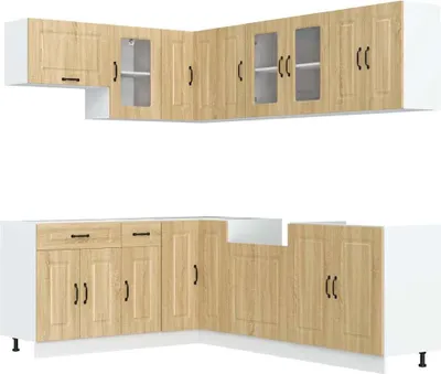 Produktbild von 11-tlg. Küchenschrank-Set Kalmar Sonoma-Eiche Holzwerkstoff