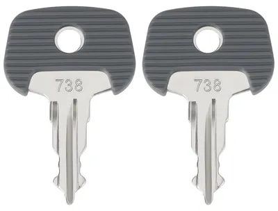 2 Gabelstapler-Zündschlüssel 738 kompatibel mit Jungheinrich
