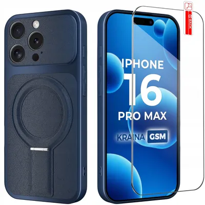 Produktbild von Hülle für das iPhone 16 Pro Max mit Magnetring für MagSafe + 9H-Glas