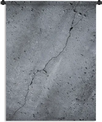 Produktbild von MuchoWow® Wandteppich Wandbehang Beton - Grau - Riss 90x120 cm Tapisserie Dekoration Wandtuch - Wanddeko