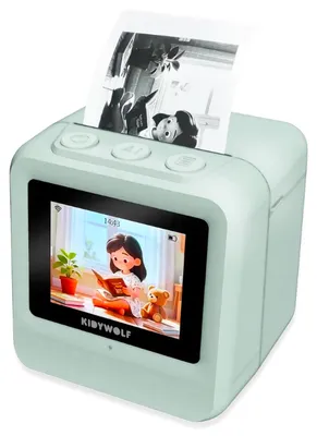 Image de Imprimante KIDYPRINTER AI Tiny - Vert | par Kidywolf (pour enfants)