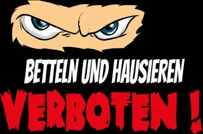 Produktbild von vianmo Holzschild 30x40 cm Betteln und Hausieren verboten