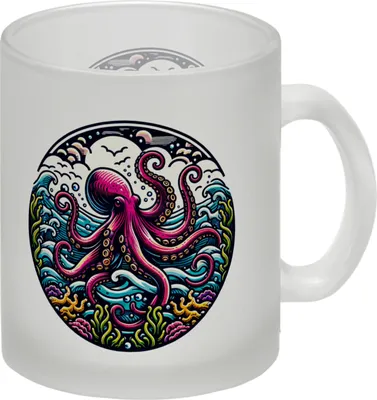 Produktbild von Oktopus Glas Tasse