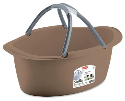 Produktbild von Stefanplast Tragekorb mit Henkel - Kunststoff - 25 l - Cappuccino