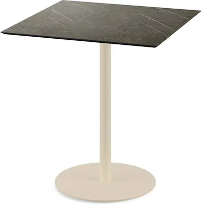 Produktbild von Urban Terrassentisch Sand gestell + Midnight Marble HPL 70x70 cm
