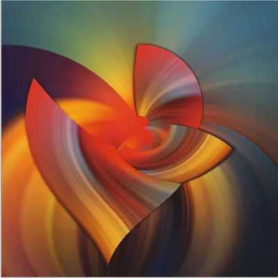 Produktbild von ARTland Wandbild Alu für Innen & Outdoor Abstraktes in bunt Größe: 70x70 cm
