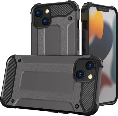 Produktbild von Mobigear Outdoor iPhone 16 Plus Hülle Hardcase Backcover Stoßfest - Grau