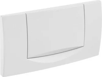 Produktbild von Geberit-Abdeckplatte 200 F mit Betätigung von vorne weiß