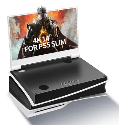 Obrázok produktu pre Prenosný herný monitor, 14 palcov – 4K, 60 Hz, IPS – rozlíšenie 3840x2160 – HDMI – zabudované reproduktory