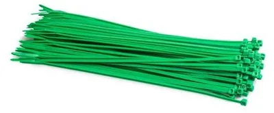 Zdjęcie produktu dla Opaski zaciskowe, 120 x 2,5 mm, 100 sztuk, zielone