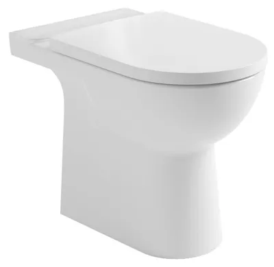 Imagen del producto de Inodoro de la marca TALAMO, modelo WC para inodoros de dos piezas, sin borde de descarga, dimensiones 63x35,5 cm, salida horizontal/vertical, color blanco