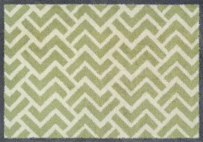 Produktbild von Fußmatte wash+dry Turtle Mat Herringbone Green 60x85 cm